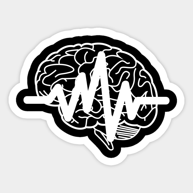 Brain and Sound - Auditory Processing Disorder Sticker by Garbled Life Co.